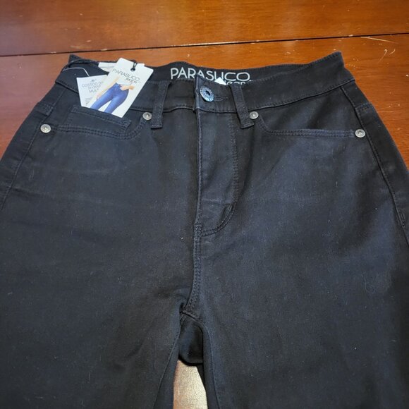 Parasuco Highrise Stretch Jeans Black Size 4 Comfort Spandex Skinny Jeans - Picture 3 of 7